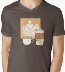 Latte art Men's V-Neck T-Shirt