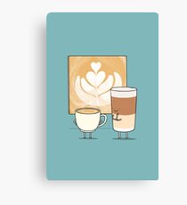 Latte art Canvas Print