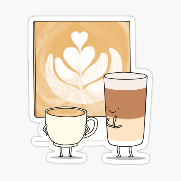 Latte art Sticker
