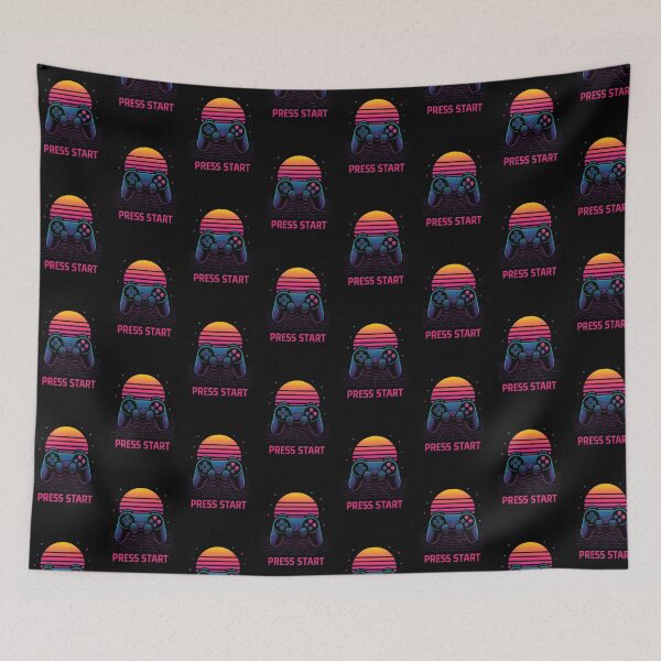 Item preview, Retro Gaming Sunset – Press Start designed and sold by ALVANTIS.