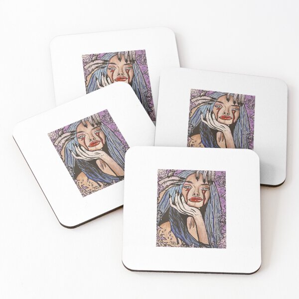 Item preview, Bleeding Stardust – Surreal Feminine Painting designed and sold by HighArtistry.