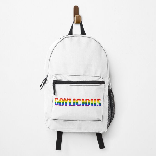 Item preview, Gaylicious - Rainbow Bubble Letters designed and sold by LavenderLibraryPress.