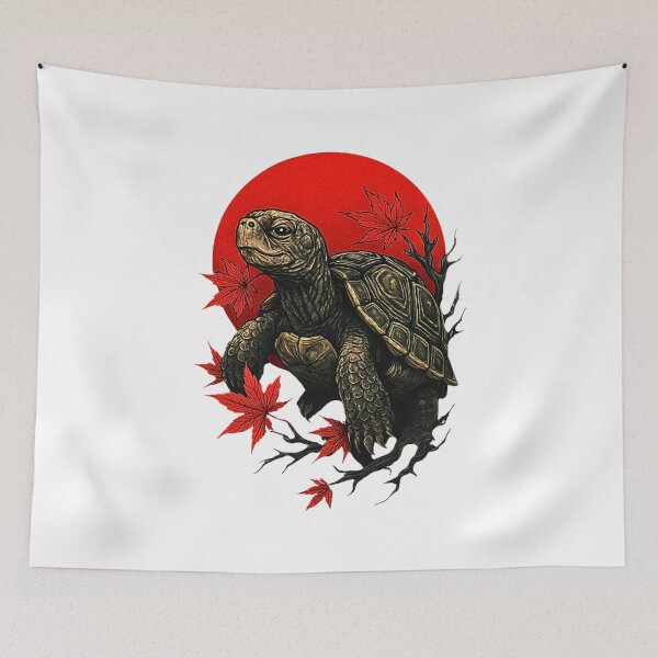 Item preview, Red Sun and Maple Leaves designed and sold by digishops.