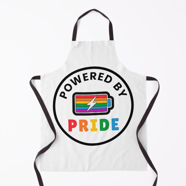 Item preview, Powered By Pride - LGBTQ+ Rainbow Battery designed and sold by LavenderLibraryPress.