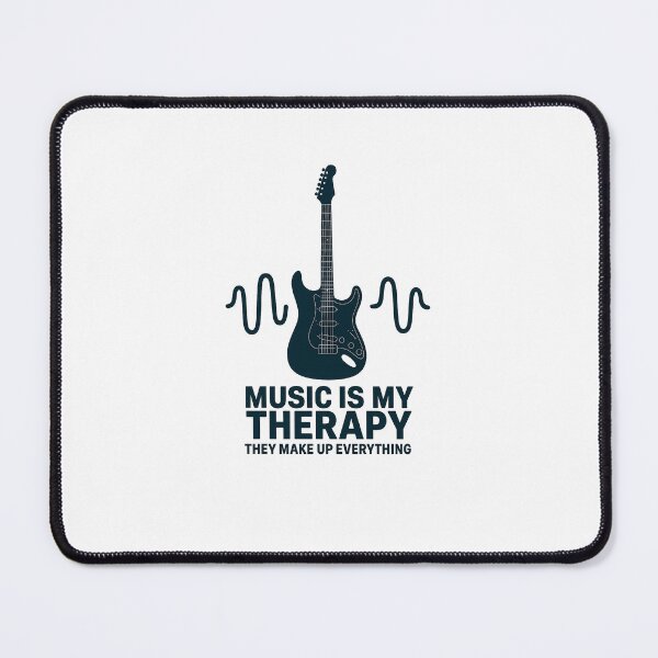 Item preview, Music is My Therapy – Guitar design for musicians & music fans designed and sold by Khatare.