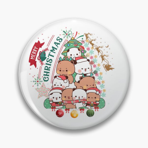 Item preview, Merry Christmas Bubu Dudu Tree Panda And Brownie Bear True Love Couple 2026 designed and sold by BrightStreets.