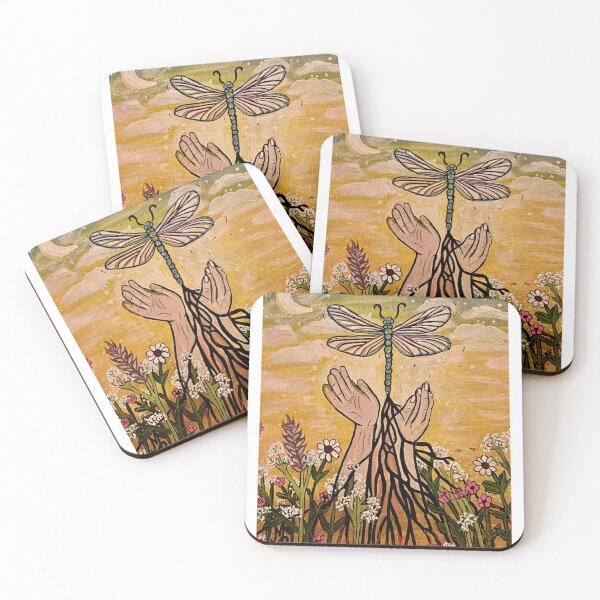 Item preview, Rooted Spirit – Dragonfly Transformation Painting designed and sold by HighArtistry.