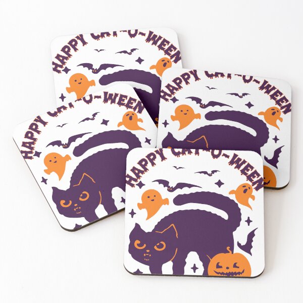 Item preview, Happy Cat-O-Ween Funky Cat Halloween T-Shirt designed and sold by NoGoodDeeds.