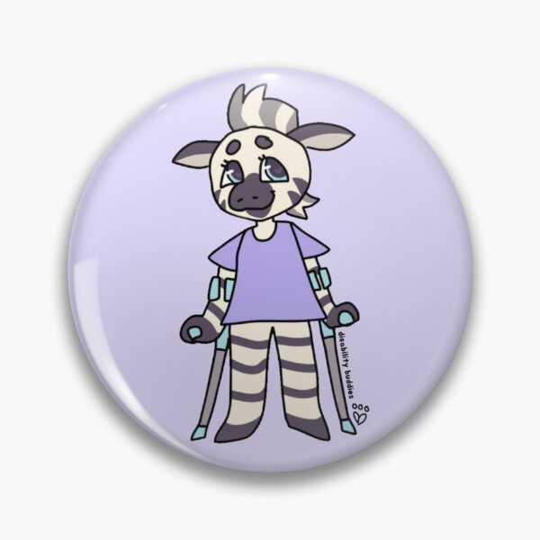 Item preview, Ellie The Rare Condition Buddy Forearm Crutches Drawing designed and sold by TheBuddies.
