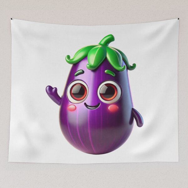 Item preview, Adorable Eggplant designed and sold by Sillytoe.