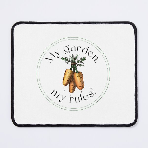 Item preview, My Garden My Rules – Funny Carrot Gardening Quote Design designed and sold by PAPIRO SIGLO XXI.