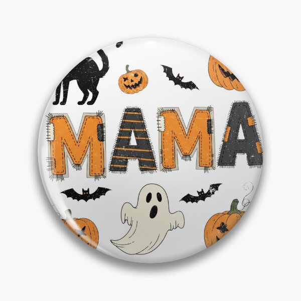Artikelvorschau, MAMA Patchwork-Collage Halloween entworfen und verkauft von Drip stamp.