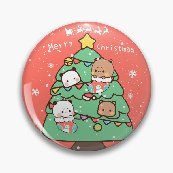 Item preview, Merry Christmas Bubu Dudu Tree Panda And Brownie Bear True Love Couple 2026 designed and sold by BrightStreets.
