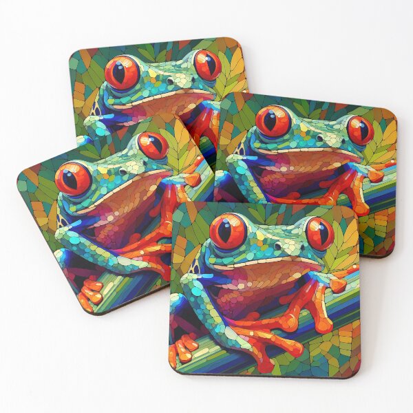 Item preview, Red eye Tree Frog Abstract designed and sold by Liscar95.
