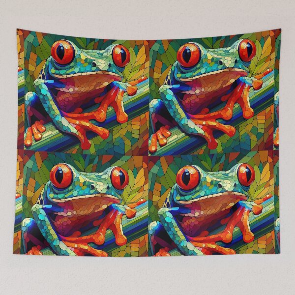 Item preview, Red eye Tree Frog Abstract designed and sold by Liscar95.