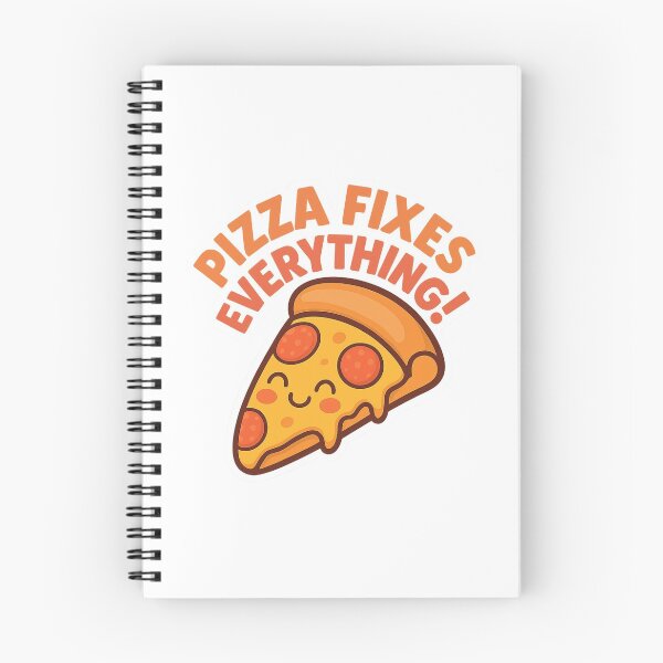 Item preview, Pizza Fixes Everything – Cute Cartoon Pizza Sticker designed and sold by GratefulPrints.
