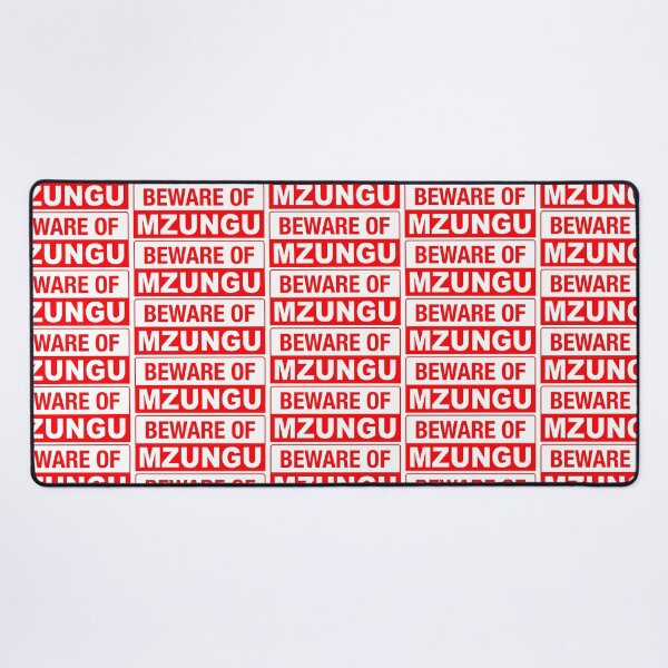 Item preview, Beware of Mzungu; Africa; Swahili; designed and sold by StickerApe.