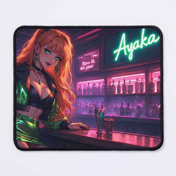 Item preview, Ayaka - Neon evening at the bar designed and sold by Ayaka-Sekushi.