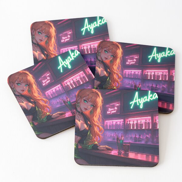 Item preview, Ayaka - Neon evening at the bar designed and sold by Ayaka-Sekushi.