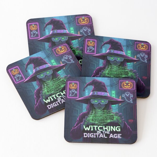 Item preview, Cyberpunk Witch | Futuristic Halloween Graphic Tee | Tech & Sci-Fi Lover Gift designed and sold by YIM11.