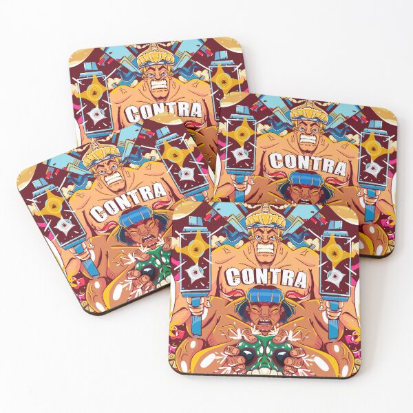 Item preview, Retro Run-and-Gun Action Illustration – “CONTRA Tribute Battle Scene” designed and sold by Hezteiner.