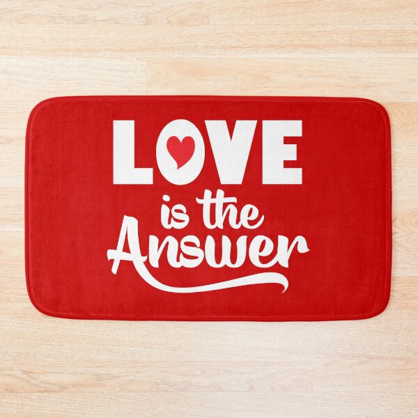 Item preview, Love is the Answer - Red Background designed and sold by Ginny Gaura.