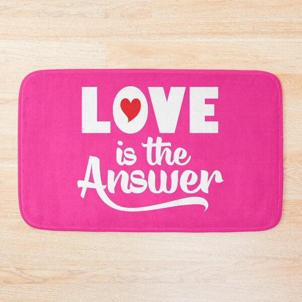 Item preview, Love is the Answer - Pink Background designed and sold by Ginny Gaura.