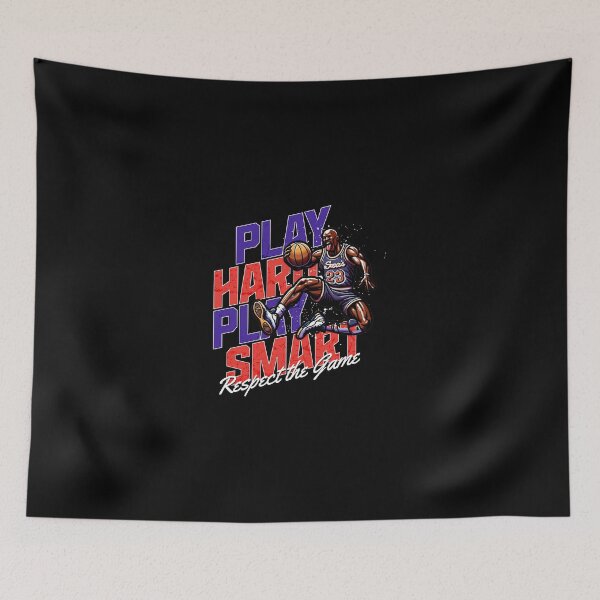 Item preview, Play Hard Play Smart Basketball Art designed and sold by Not Hugo.
