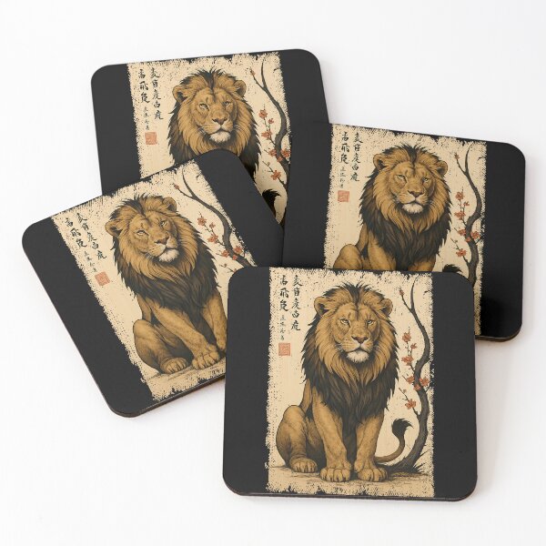 Item preview, Vintage Lion Japanese Cherry Blossom Japan Boys Girls Kids designed and sold by rafaeltto.