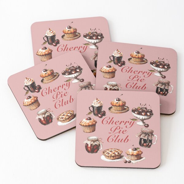 Item preview, Cherry Pie Club – Sweet Foodie Aesthetic Dessert Design designed and sold by Anne Brooke Art.