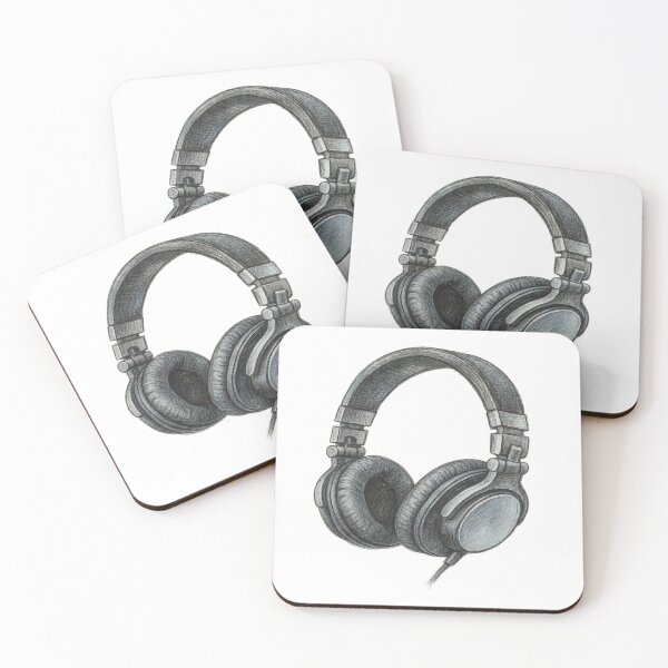 Item preview, Hand-Drawn Headphones Illustration designed and sold by Hadinko.