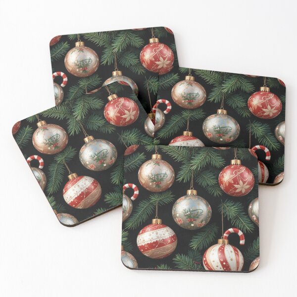 Item preview, Elegant Christmas Ornaments on Fir Branches designed and sold by InezPhotography.