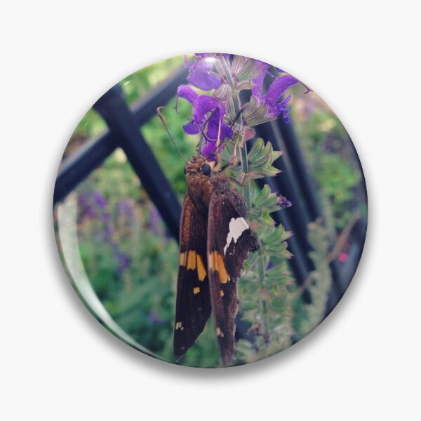 Item preview, Butterfly Hanging On Purple Flower designed and sold by Herr_Little_Things.