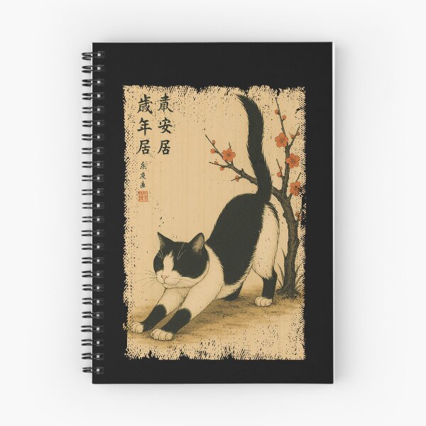 Item preview, Vintage Cat Japanese Cherry Blossom Japan Mom Dad Kids designed and sold by rafaeltto.