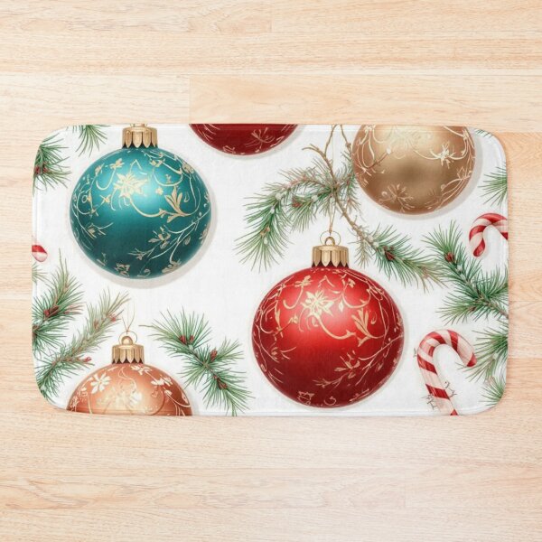 Item preview, Festive Christmas Baubles and Candy Canes designed and sold by InezPhotography.