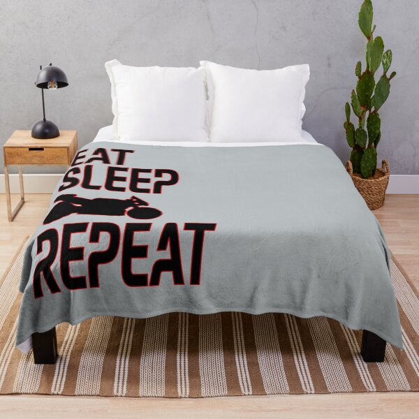 Item preview, Eat Sleep Ride Repeat – Motorcycle Racing Graphic Tee designed and sold by Fan Art Station .