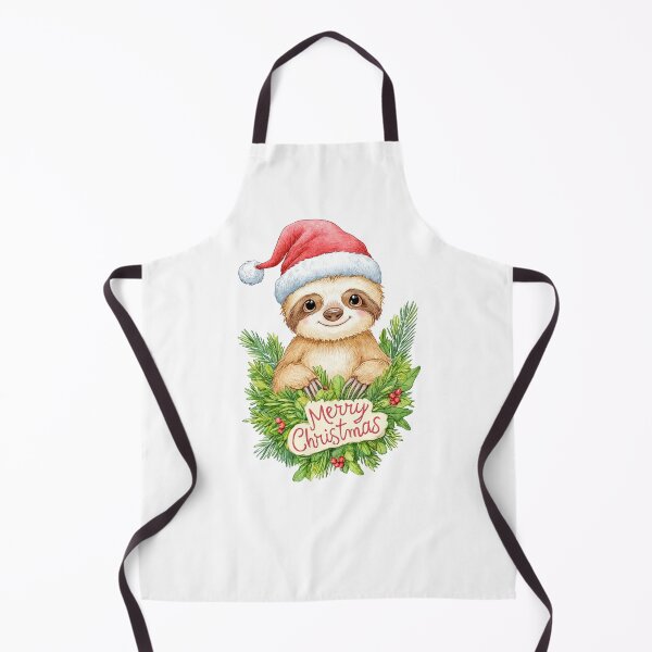 Item preview, Merry Christmas Sloth Cute Holiday Animal Design designed and sold by BeeJoyDesign.