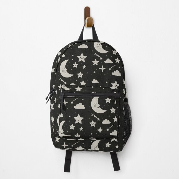 Item preview, Whimsical Cartoon Night Sky – Smiling Moon & Stars Illustration designed and sold by NaphDesigns.