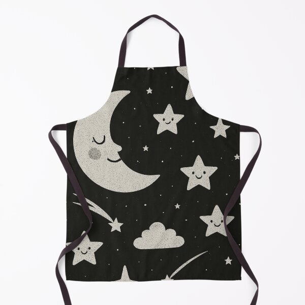 Item preview, Whimsical Cartoon Night Sky – Smiling Moon & Stars Illustration designed and sold by NaphDesigns.