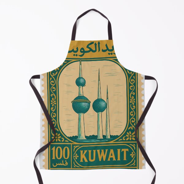Item preview, Vintage Kuwait Postage Stamp Design – Arabic Calligraphy & Middle Eastern Heritage designed and sold by Travellerz.