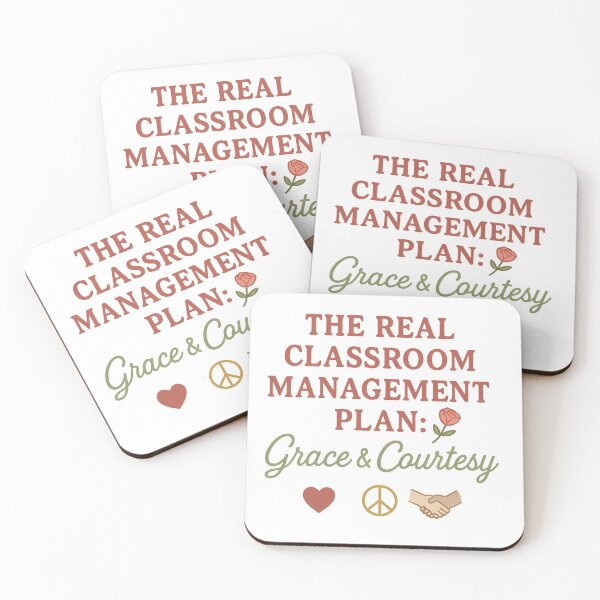 Item preview, The Real Classroom Management Plan: Grace & Courtesy | Montessori Teacher Humor designed and sold by MforMontessori.