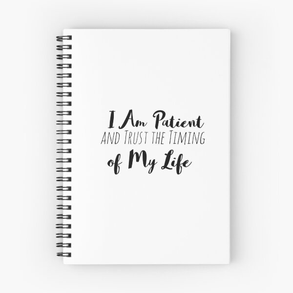 Item preview, I Am Patient and Trust the Timing of My Life – Patience Affirmation designed and sold by Camila  Ardila.