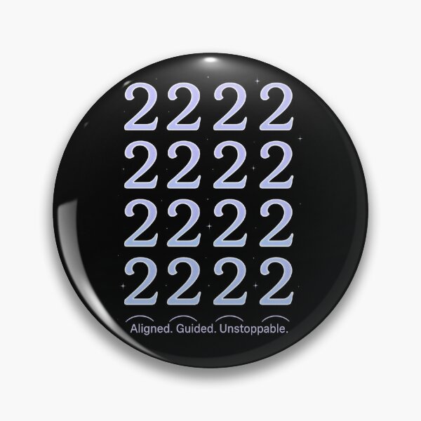 Item preview, 222 Angel Number | Aligned Guided Unstoppable Spiritual Sticker & Printable Wall Art | Printable Sticker | Fridge Magnet designed and sold by HerDreamCodes.