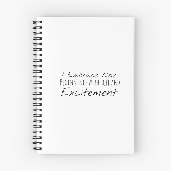 Item preview, I Embrace New Beginnings with Hope and Excitement – New Beginning Affirmation designed and sold by Camila  Ardila.