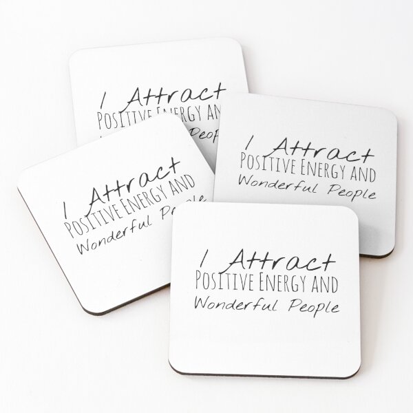 Item preview, I Attract Positive Energy and Wonderful People – Attraction Affirmation designed and sold by Camila  Ardila.
