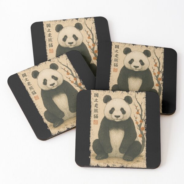 Item preview, Vintage Panda Japanese Kanji Cherry Blossom Japan Boys Girls Kids designed and sold by rafaeltto.