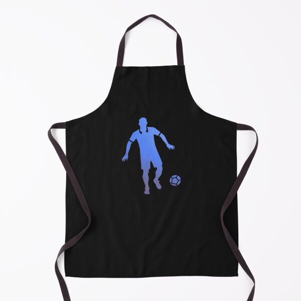 Item preview, A soccer player dribbles the football_ Blue paint designed and sold by Aariq.