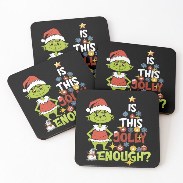 Item preview, Grinch Christmas Funny Is This Jolly Enough? Holiday Humor Tee for family friends designed and sold by Millionaireboss.