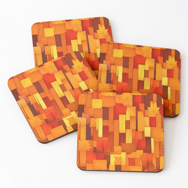 Item preview, Autumn Orange And Fall Yellow Pattern With Leaves  designed and sold by DEC02.