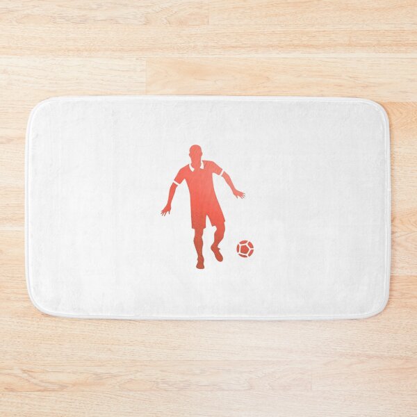 Item preview, A soccer player dribbles the football_ Red paint designed and sold by Aariq.